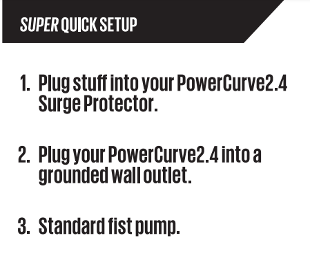 Back panel of the power strip brochure