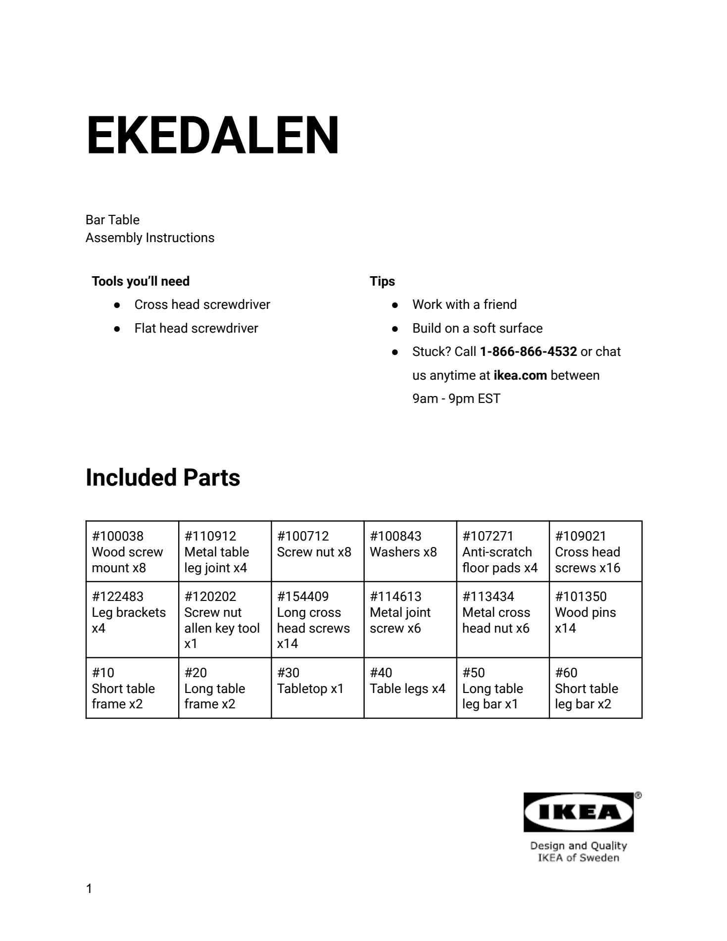 IKEA visual instructions converted to text preview